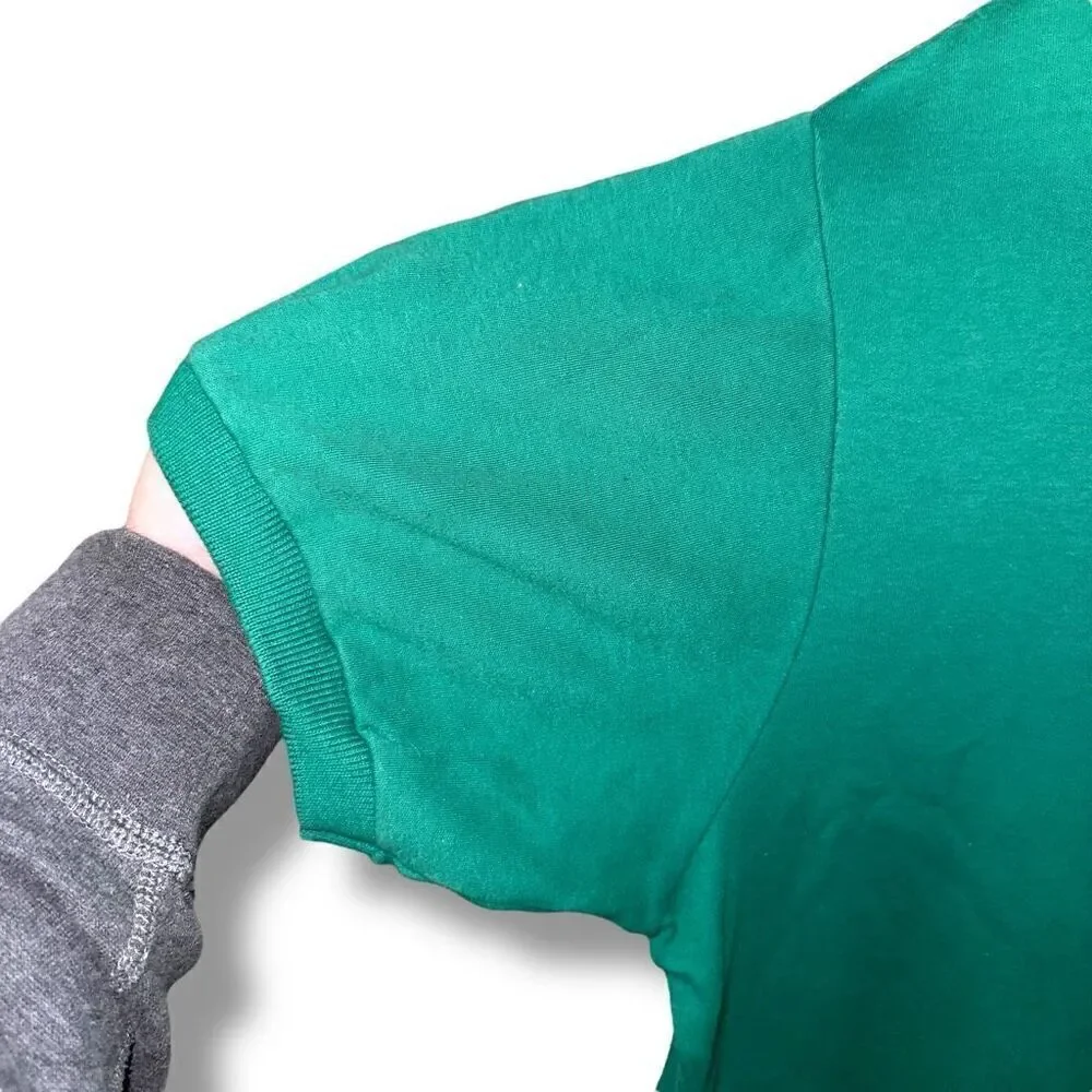 80s Polo Ralph Lauren Green Made in USA Polo Shirt Size L